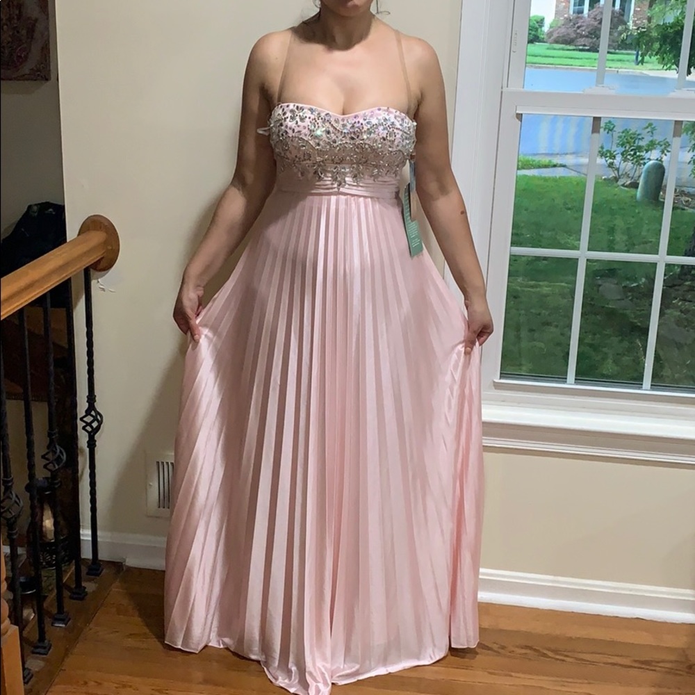 My Michelle Pink rhinestoned dress gown